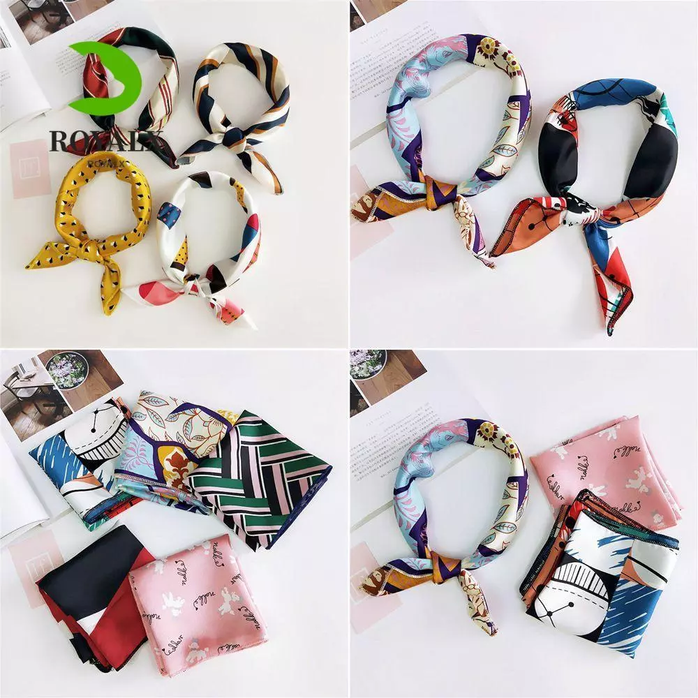 ROYALX Square Scarf Fashion Small Vintage Elegant Head Neck