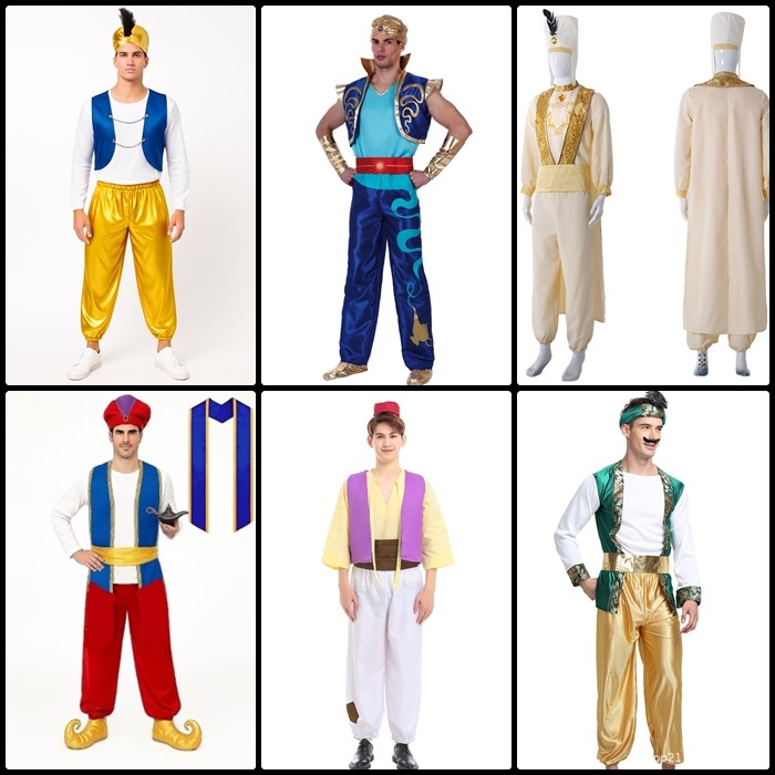 🔥 ชุดอะลาดิน ชุดสุลต่าน ชุดเจ้าชายอาหรับ ชุดยักษ์จินนี่ ชุดแขก ชุดภารตะ ชุดจินนี่ ชุดอาหรับ cp240/cp
