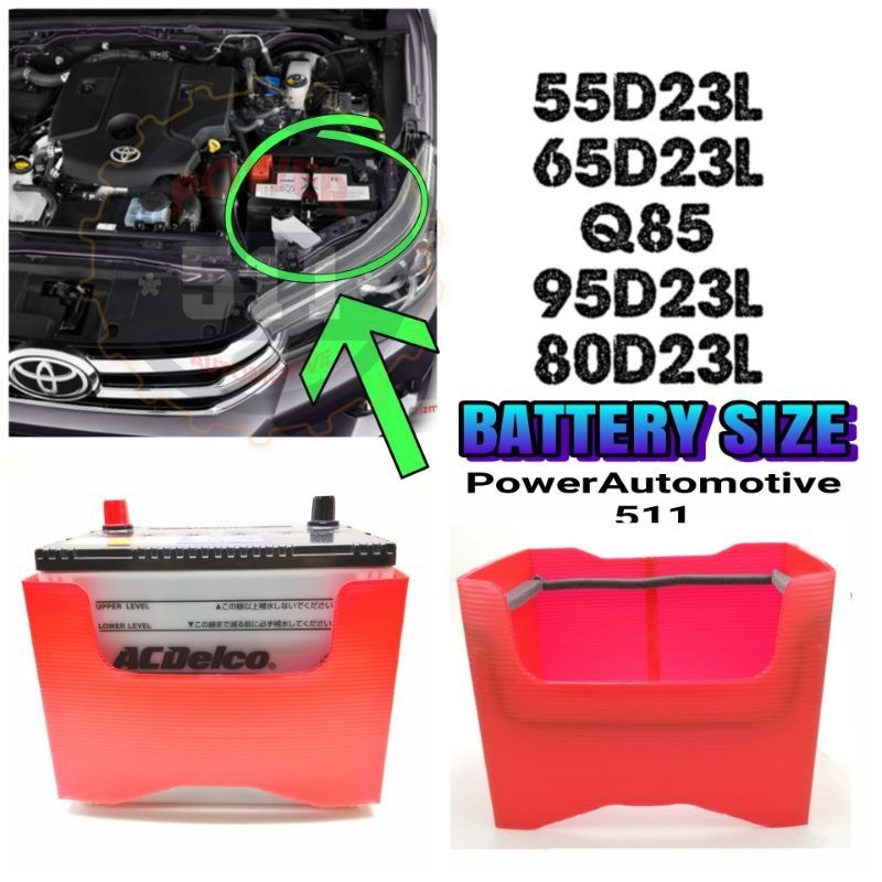 แบตเตอรี่ JACKET DIN55 DIN55L DIN55R Q85 Q95 55D23L 75D23L 115D23L ฝาครอบป้องกันแบตเตอรี่ / ฝาครอบแบ
