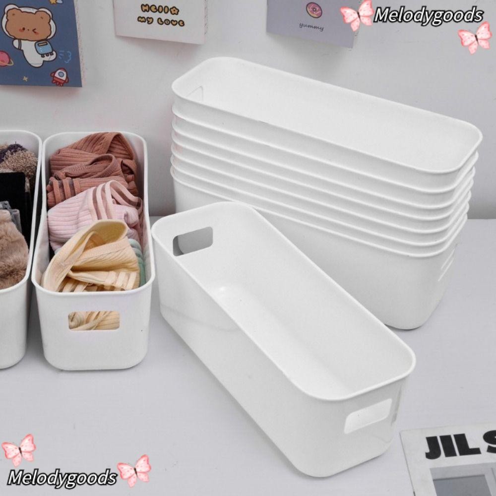 เมโลดก์ ถังจัดระเบียบในครัว,กล่องเก็บของตั้งโต๊ะความจุขนาดใหญ่ไม่มีฝาปิด,ภาชนะออแกไนเซอร์วางซ้อนกันได้