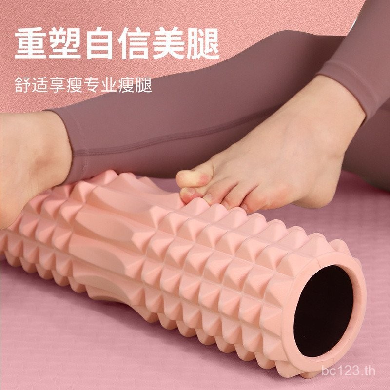 นวดกล้ามเนื้อคอลัมน์โยคะ Langyi Stick Roller ประเภท Mace Fitness Roller ผ่อนคลายโฟม Roller คอลัมน์โย