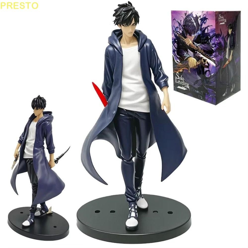 PRESTO Solo Leveling Figure, Anime Merchanting Posture Sung Jinwoo Action Figure, Home Decor ของเล่น