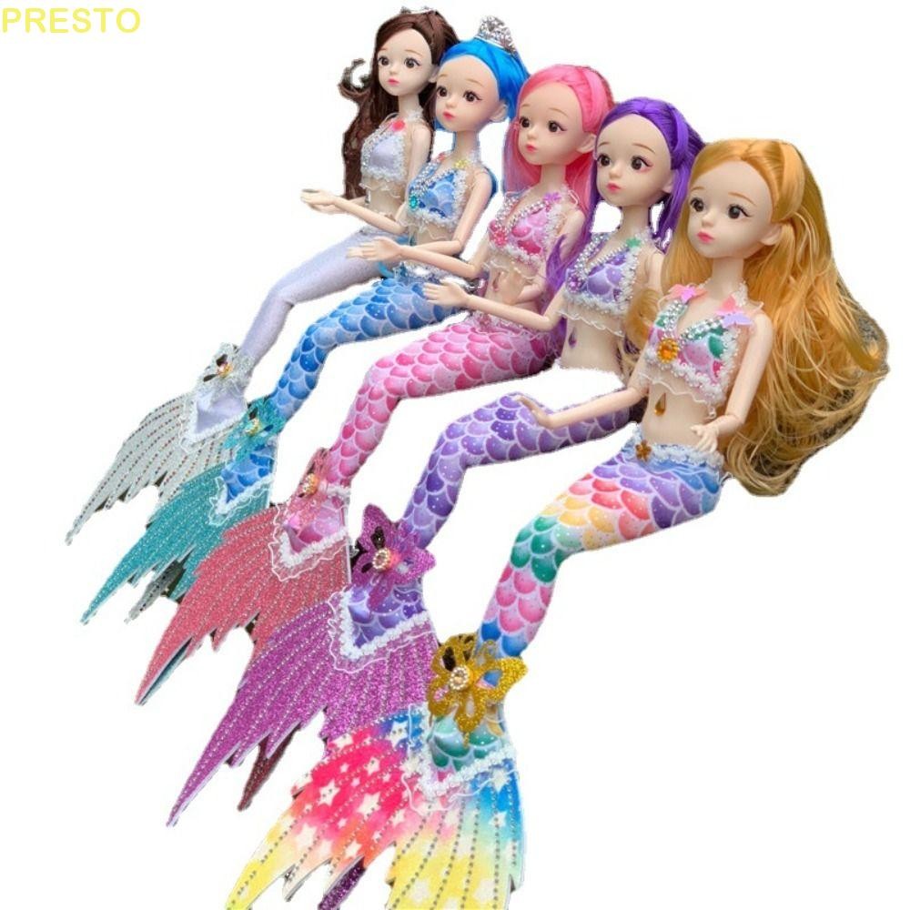 PRESTO Bjd ตุ๊กตานางเงือกของเล่น, BJD Mermaid Joint Movable Bjd Princess Mermaid Doll, ตุ๊กตาคอสเพลย