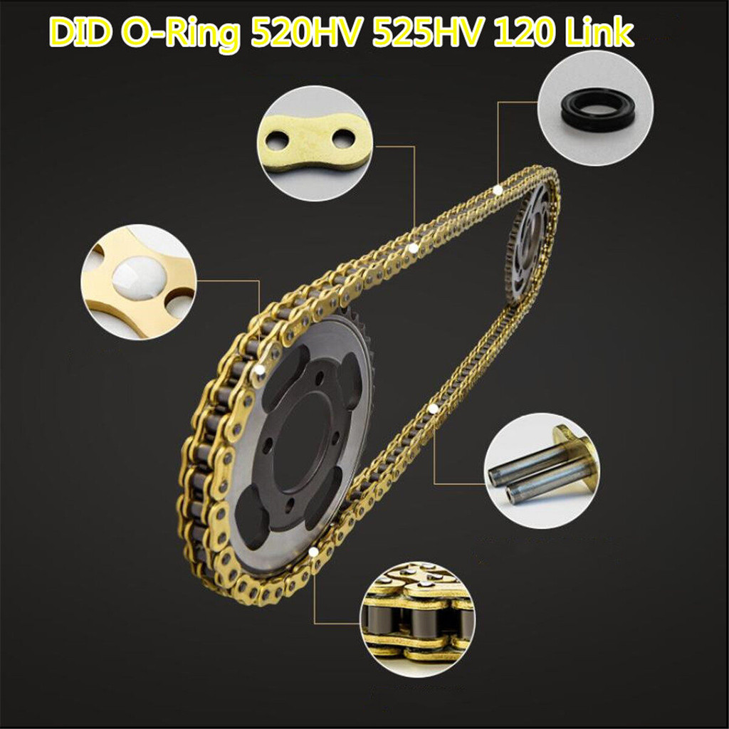 โซ่ สีทอง DID Oring 428 520 525 530 จำนวน 120 130 ข้อ 428HV-130L 520HV-120L 525HV-120L 530HV-120L โซ