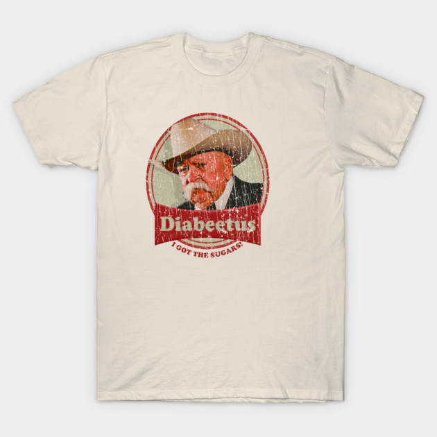 เสื้อยืด Vintage RETRO STYLE - DIABEETUS I GOT THE SUGARS! T-Shirt แท้ Cotton 100% S-5XL y2k