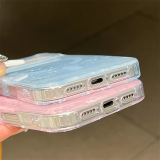 เคสโทรศัพท์ป้องกันการหล่นลายเปลือกหอยหลายสีสําหรับ ไอโฟน12 11 13 14 15 16 17บวก มือโปร น