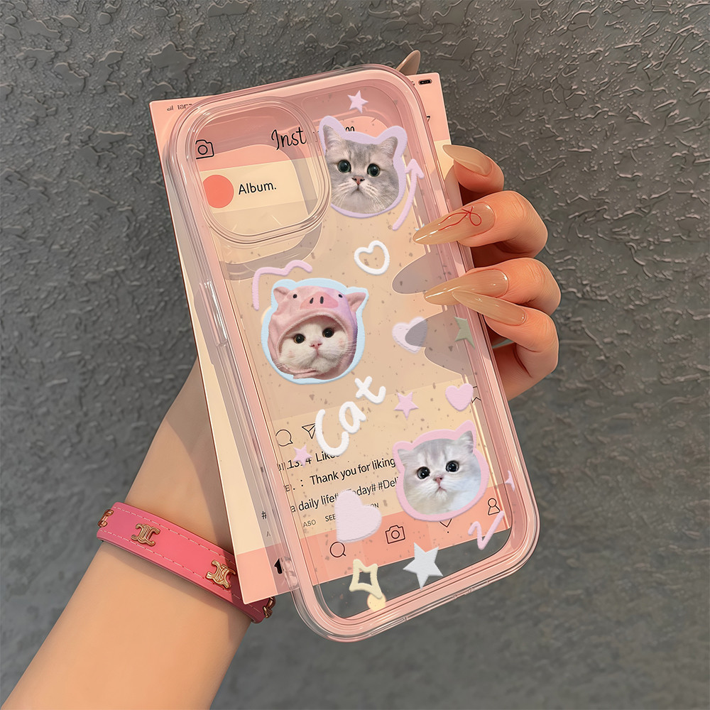 จัดส่งในพื้นที่ เคสการเปลี่ยนสีสองในหนึ่ง มีสีสัน น่ารัก For IPhone16 14 13 11 6 7 8 plus Pro Promax X XR XSMAX BSEHY114
