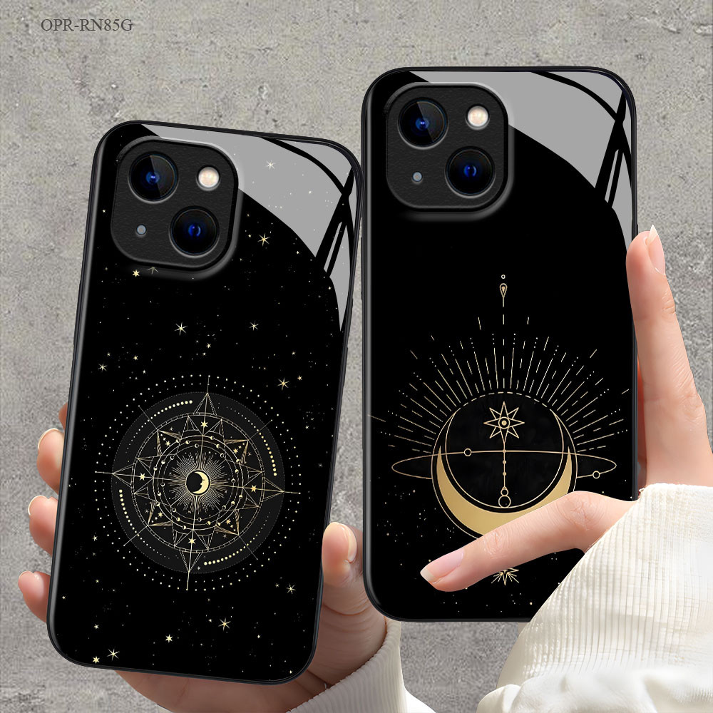 OPPO Reno 8 8Z 7 7Z 6Z 6 5 4 2F F11 F9 F7 F5 Pro Youth 4G 5G เคสออปโป้ Hat Boy Glass Case BL