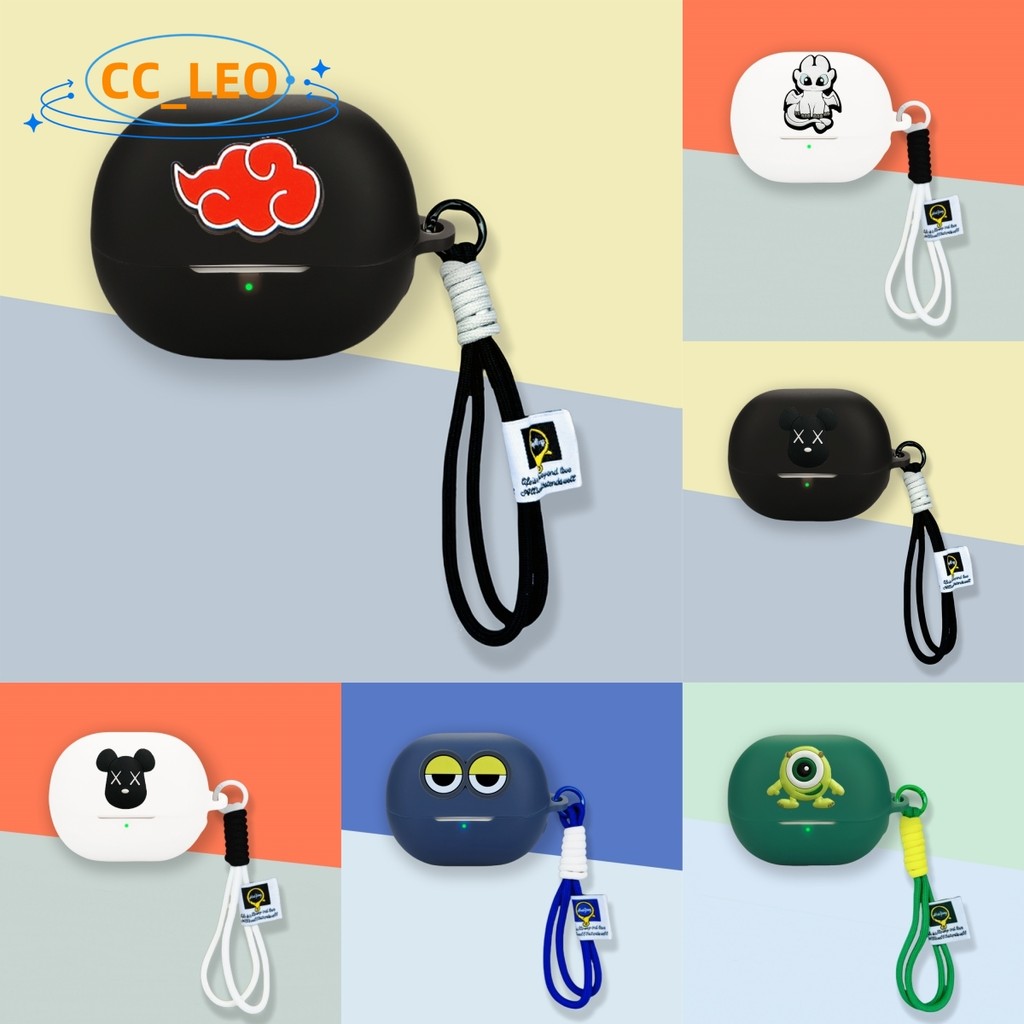 Case for Baseus BP1 Pro Cute Lanyard Pendant Cartoon Shiba Inu Piggy Suitable for Baseus BP1 Pro Sil