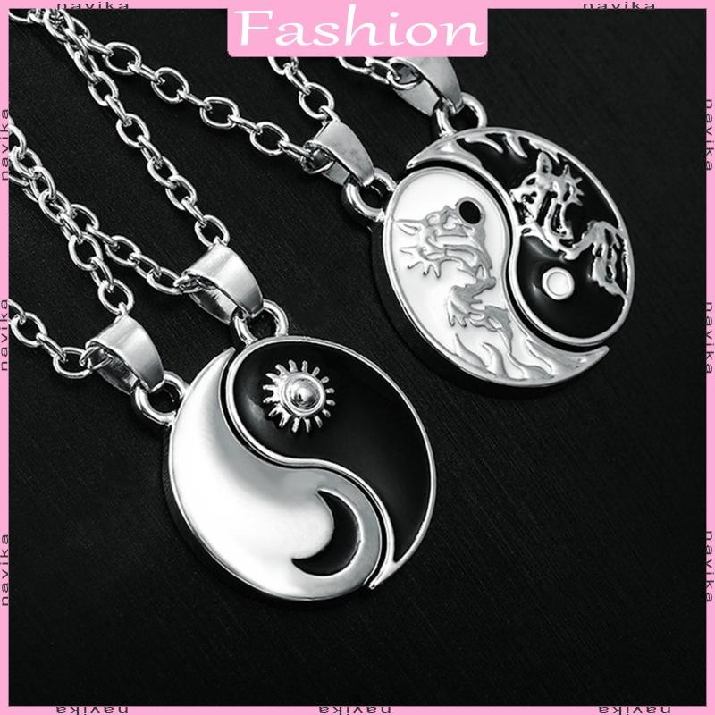NAV Yin Yang สร้อยคอมากกว่าหนึ่งเส้น ออกแบบสำหรับผู้ชายและผู้หญิง