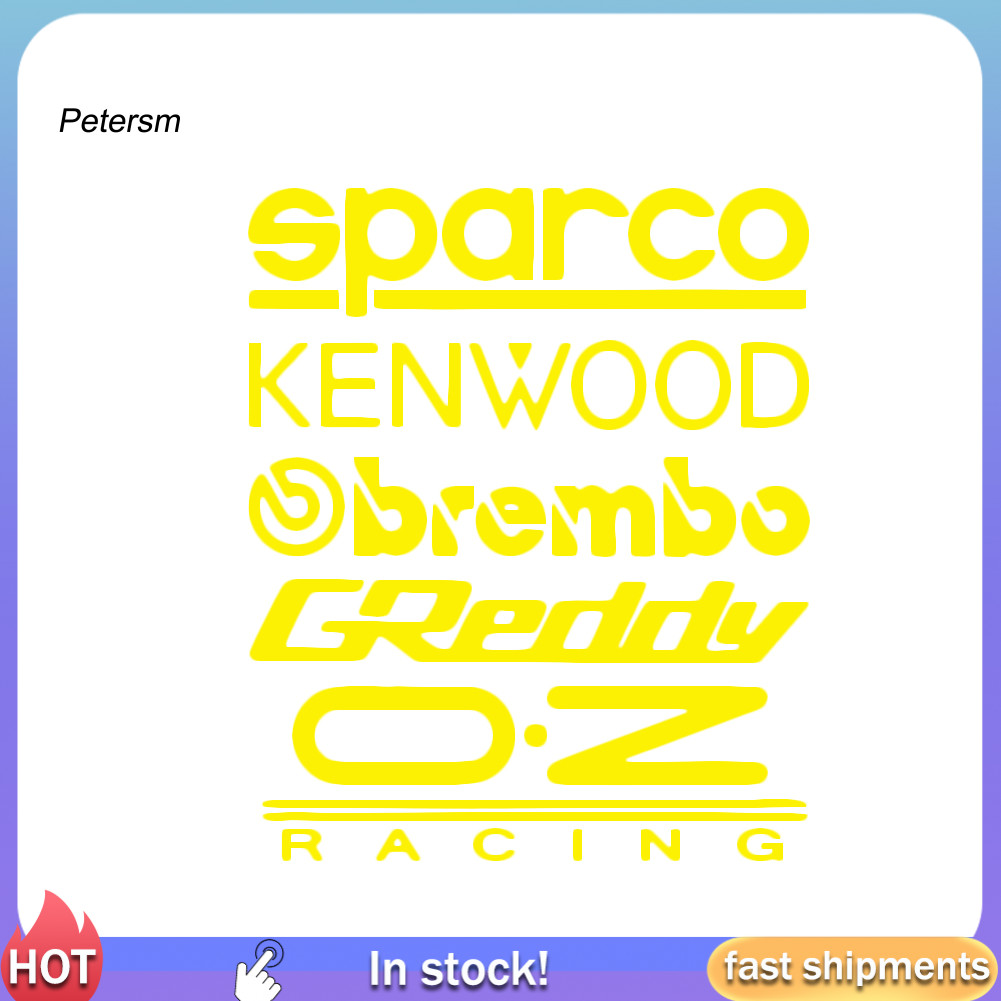 PP แฟชั่นรถประตูหน้าต่างกันชนตัวอักษรสติกเกอร์กันน้ํา Auto Decal ตกแต่ง