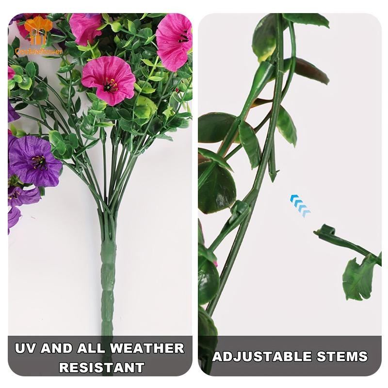 CKFR ผักบุ้งประดิษฐ์ผนังจําลองดอกไม้หวายตกแต่งบ้านงานแต่งงานกลางแจ้ง Garden Yard Decor ใหม่ - รูปที่ 2