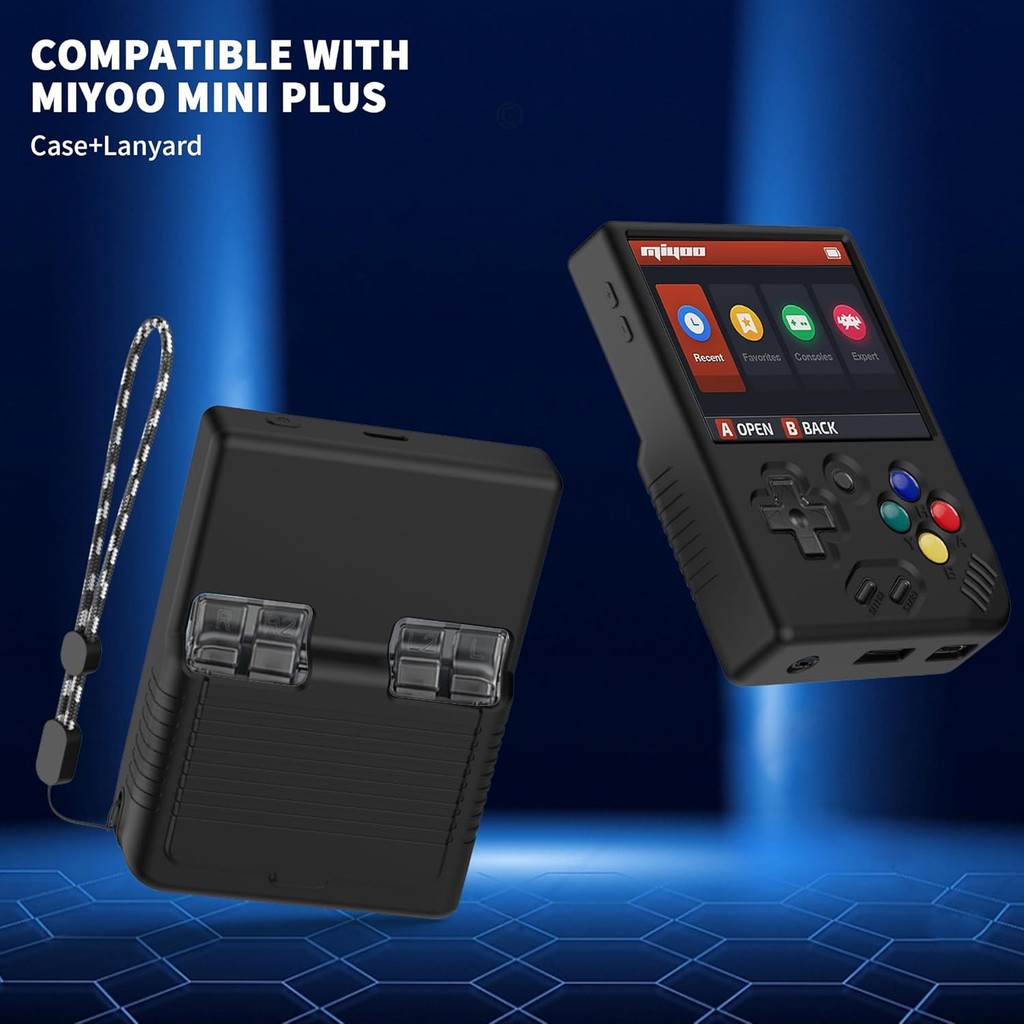 อุปกรณ์เสริม Miyoo Mini Plus นุ่ม [กันลื่น] [กันกระแทก] เคสป้องกันแบบกําหนดเองสําหรับ Miyoo Mini Plu