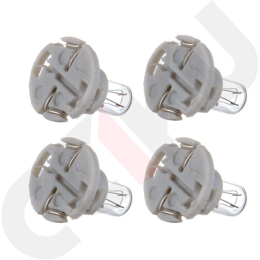 Cciyu 4 Pack Warm White T5/T4.7 Neo Wedge ฮาโลเจน A/C หลอดไฟ 12V JY3H