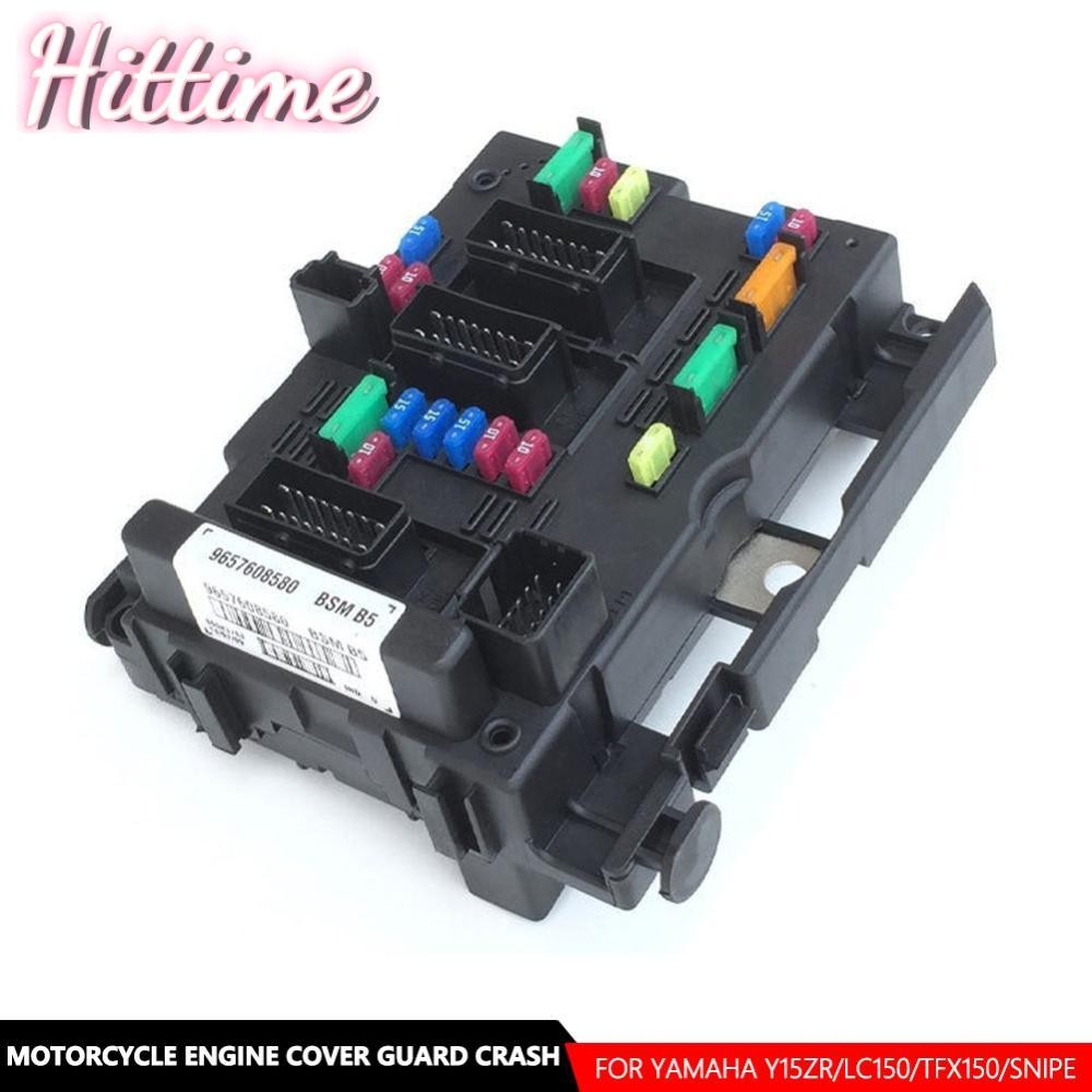 HITTIME Car Fuse Box Unit Assembly ภายใต้ Bonnet 9657608580 BSM B5 6500Y1 สําหรับ Citroen C2 C3 C5 C