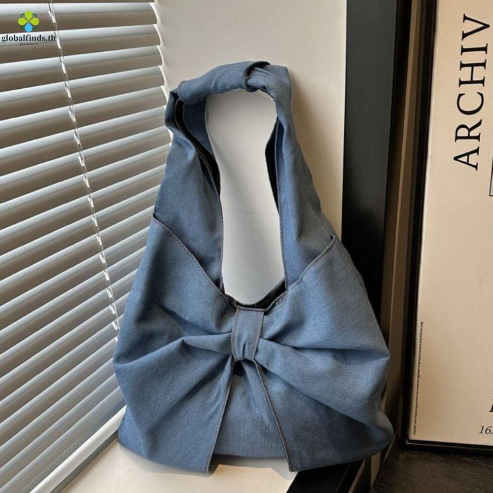Lewis Denim Bow Bag สะพายได้ง่าย สไตล์แฟชัน ทนทาน มีความจุเยอะสำหรับสาวๆ