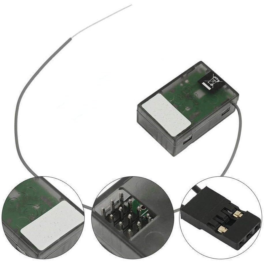 1PCS SR3100 DSM2 เครื่องรับสัญญาณพื้นผิว 2.4GHz 3 ช่อง Modulation สําหรับ Spektrum DX3R DX2E X3E DX4