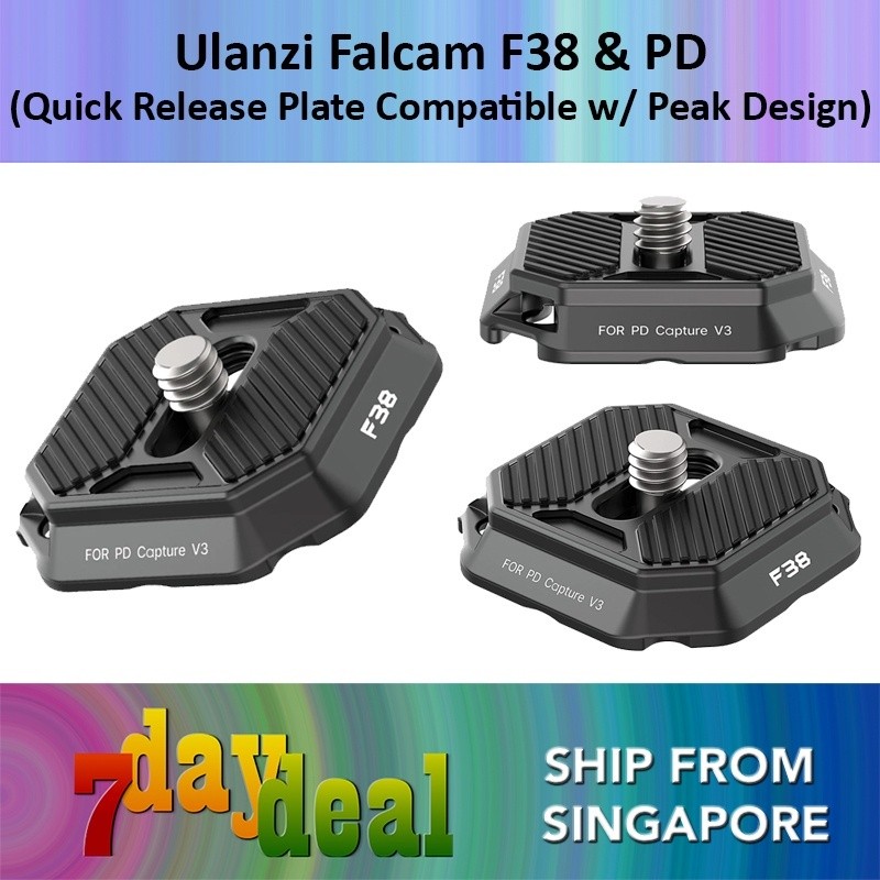 Falcam F38 & PD Quick Release Plate 2465  เข้ากันได้กับคลิปจับภาพ Peak Design