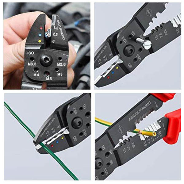 เยอรมัน KNIPEX KNIPEX Crimping คีมปอกสายไฟ คีมมัลติฟังก์ชั่น9722240/97 22 240