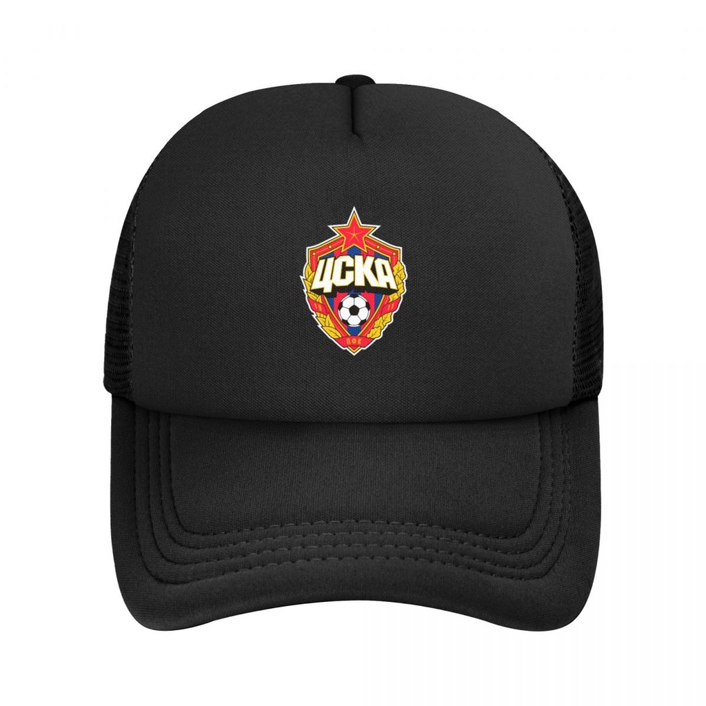 PFC CSKA Moscow หมวกเบสบอลระบายอากาศสำหรับผู้ใหญ่ มาพร้อมตาข่ายป้องกันแสงแดด และสามารถปรับไซส์ได้