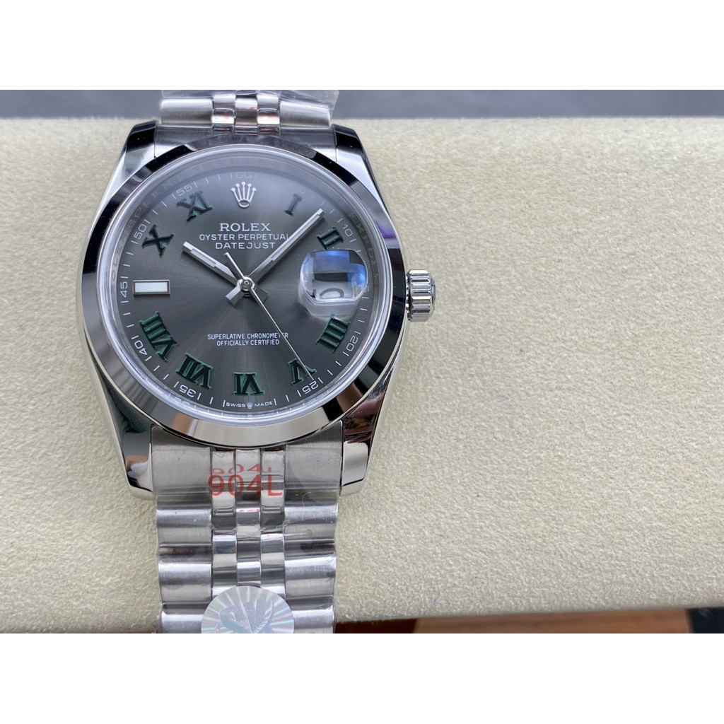 Rolex Datejust 36/41MM Roman Scale ปฏิทินจอแสดงผลนาฬิกาผู้ชาย, RZ74 อัตโนมัติสแตนเลสสตีลนาฬิกาผู้ชาย