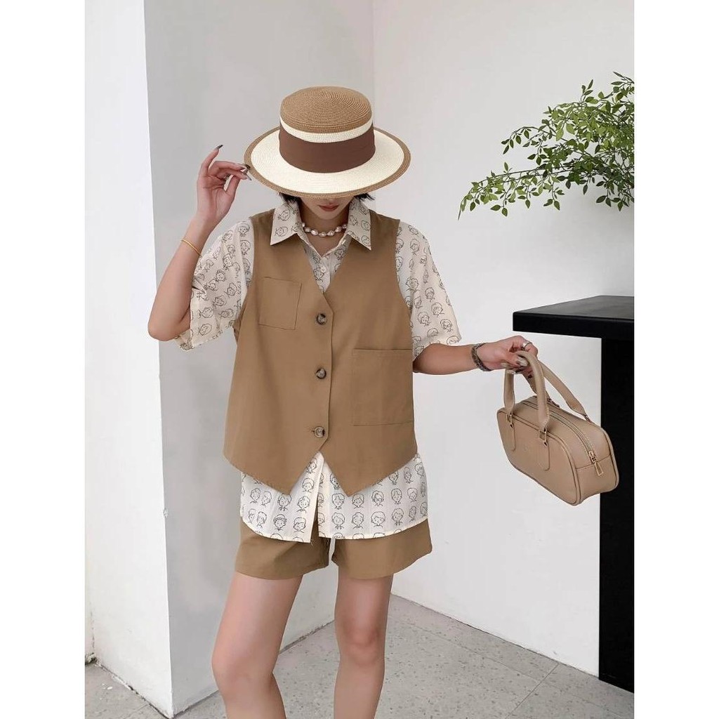 ชุดเซ็ต3ชิ้น เสื้อหมีน่ารักใส่สบาย ใส่เท่สวย -B1175