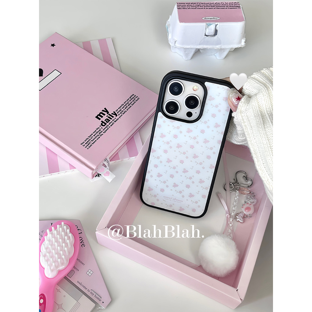 ดอกไม้สีชมพูเคสโทรศัพท์ Drop-Resistant สําหรับ iPhone 16 Promax 15 Promax 11 12 13 14plus 15plus 16e 16plus 16pro 15pro
