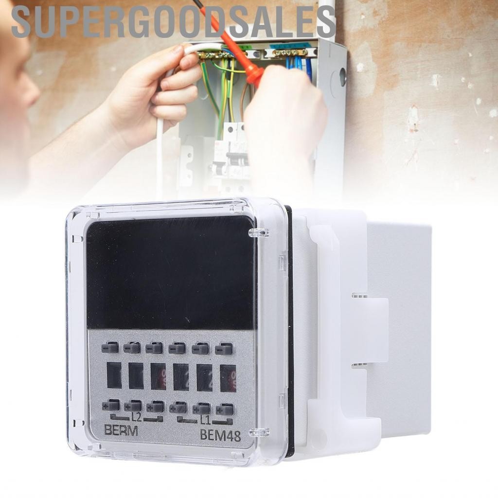 Supergoodsales Digital Time Delay Relay Impact Pr.12-24V AC DC 0.1S-99H สำหรับเครื่องจักรเครื่องจักร