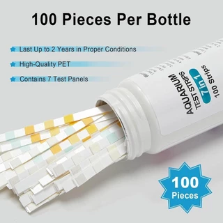COD 6/7 in 1 100pcs Aquarium แถบทดสอบตรวจจับ PH เครื่องทดสอบ Nitrite Nitrate คลอรีนคาร์บอเนตรวมความแข็งด่างสําหรับถัง