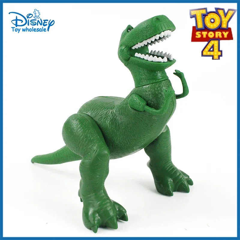 22 ซม.Disney Toy Story 4 Rex ไดโนเสาร์สีเขียว Pvc Action Figures ตุ๊กตาขาสามารถย้ายคอลเลกชันของเล่นส