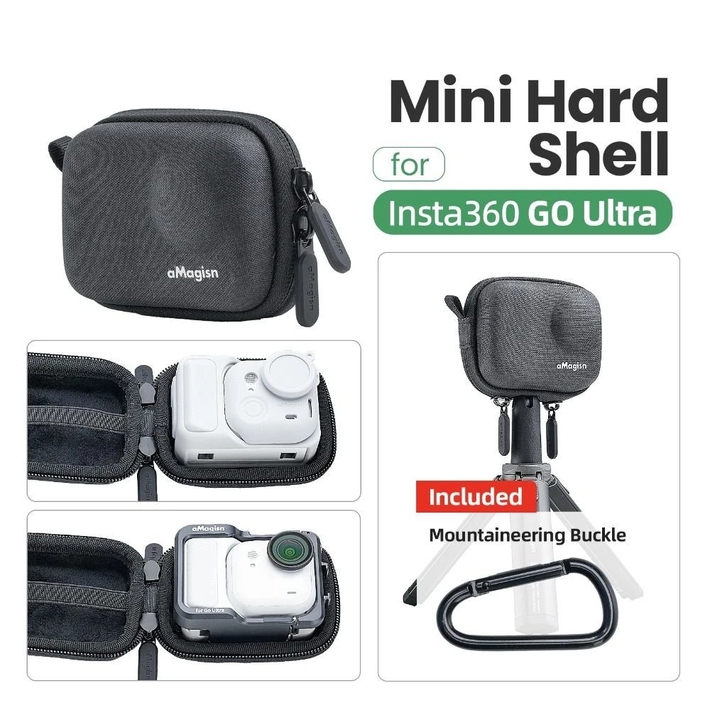 HOLIZZY กล้อง Mini Body Bag, ป้องกันกันกระแทก, แบบพกพาน้ําหนักเบา Organizer สําหรับ Insta360 GO Ultra อุปกรณ์เสริมสําหรับกล้อง thumbnail 7