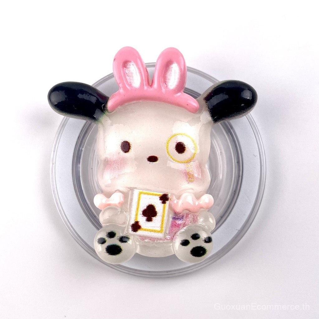 Sanrio ที่วางโทรศัพท์แม่เหล็กสามมิติ Melody magsafe Kuromi KT แมวถุงลมนิรภัยที่วางแบบพับเก็บได้เรซิน 3D ที่วางโทรศัพท์มือถือ - รูปที่ 3