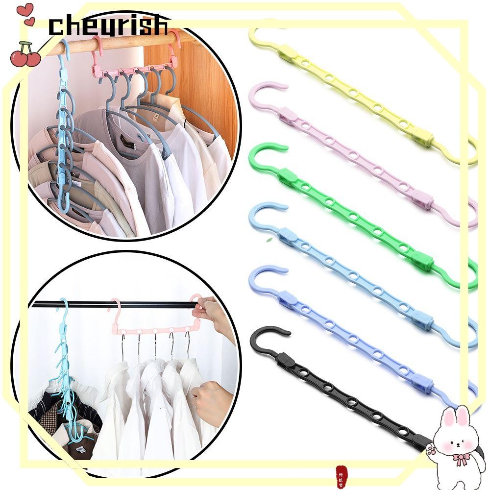 CHEURISH Magic Hanger พับมัลติฟังก์ชั่นพลาสติกประหยัดพื้นที่