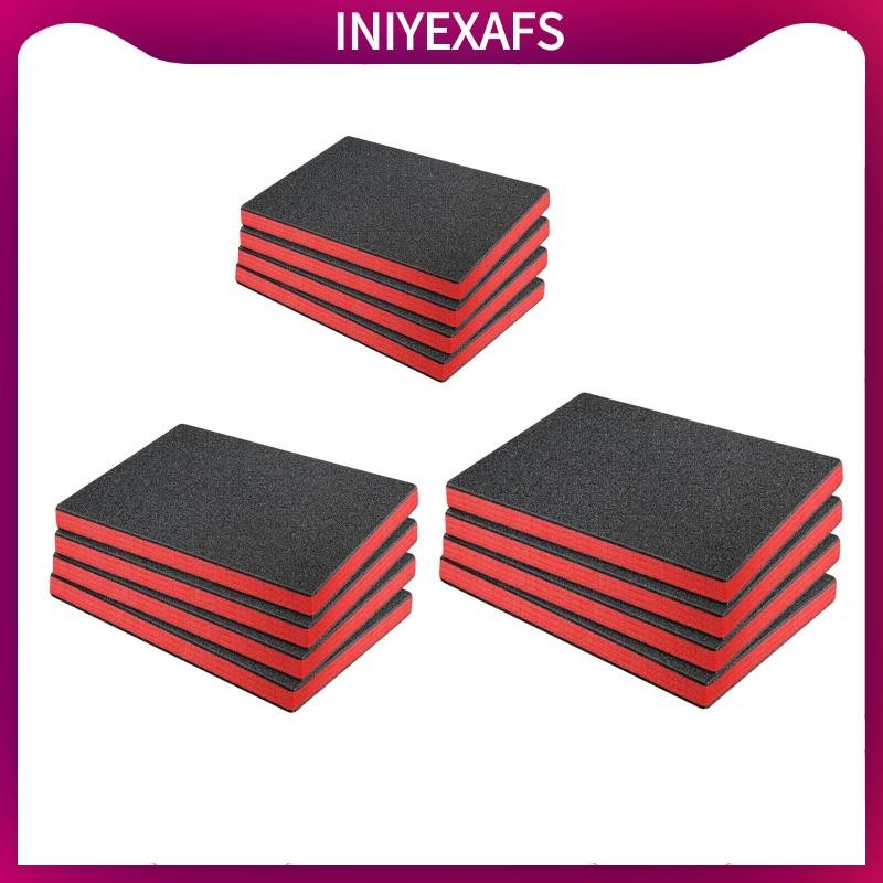 [iniyexafs] 4x Craft Foam Inserts สําหรับกรณี Epe Foam Sheets ที่เชื่อถือได้สําหรับ