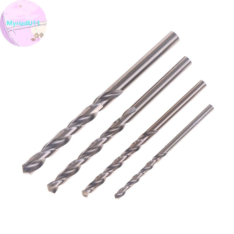 MyriadU 4 ชิ้น M35 โคบอลต์เคลือบ Twist เจาะชุด Bit Core สําหรับไม้โลหะเครื่องตัดรูสแตนเลสไม้โลหะเจาะ