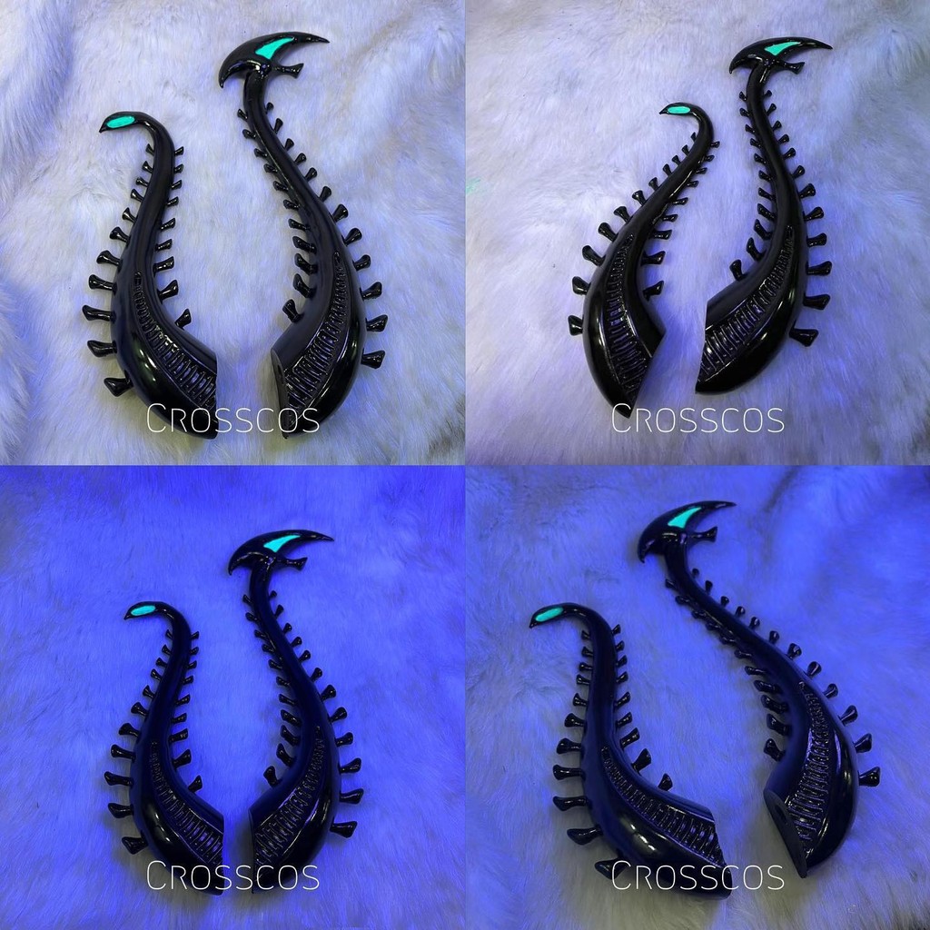 CROSSCOS6th 彩角หาย 6 นีออน Vtuber Ren Zotto คอสเพลย์ headdress