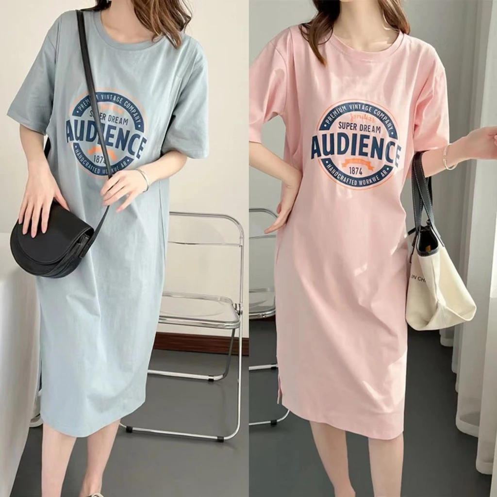 no 1 shop<ชุดคลุมท้อง> ใส่คุมท้องได้จนถึงคลอดมีทั้งหมด2สี นะคะแม๊.... ชุดเดรสทรงเกาหลีผ้าฝ้ายฟอกนุ่ม ️สีพาสเทลสุ
