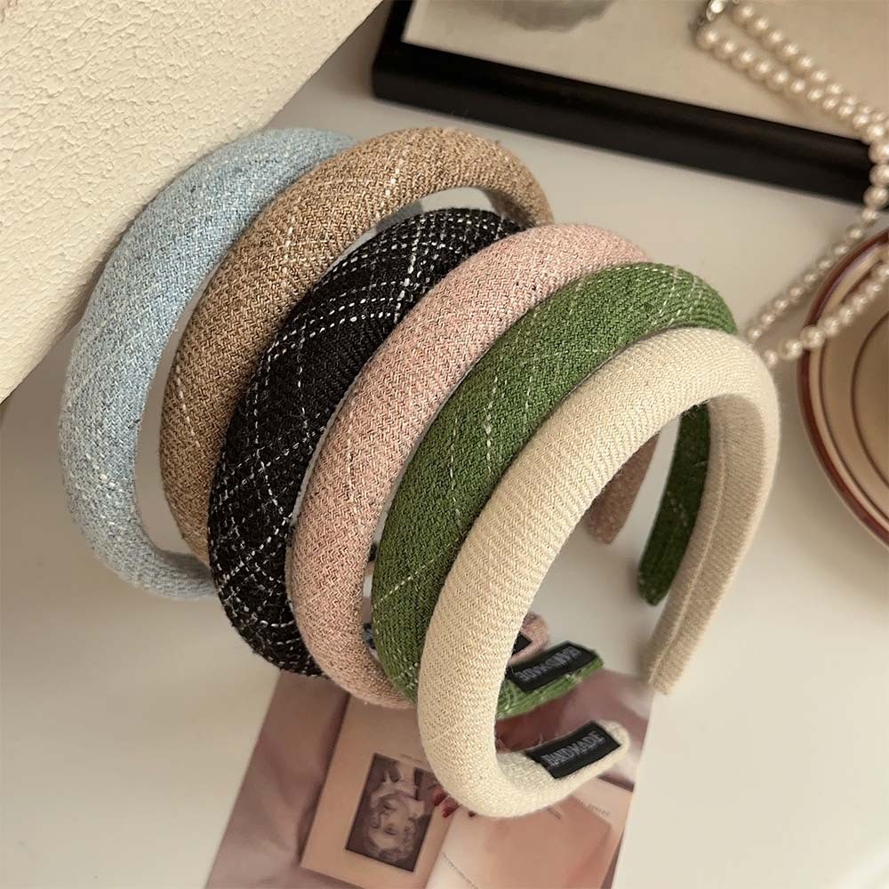 Town Shell - Rania Tweed Korean Simple Head Band / Plain Premium Korean Headband / Bandana