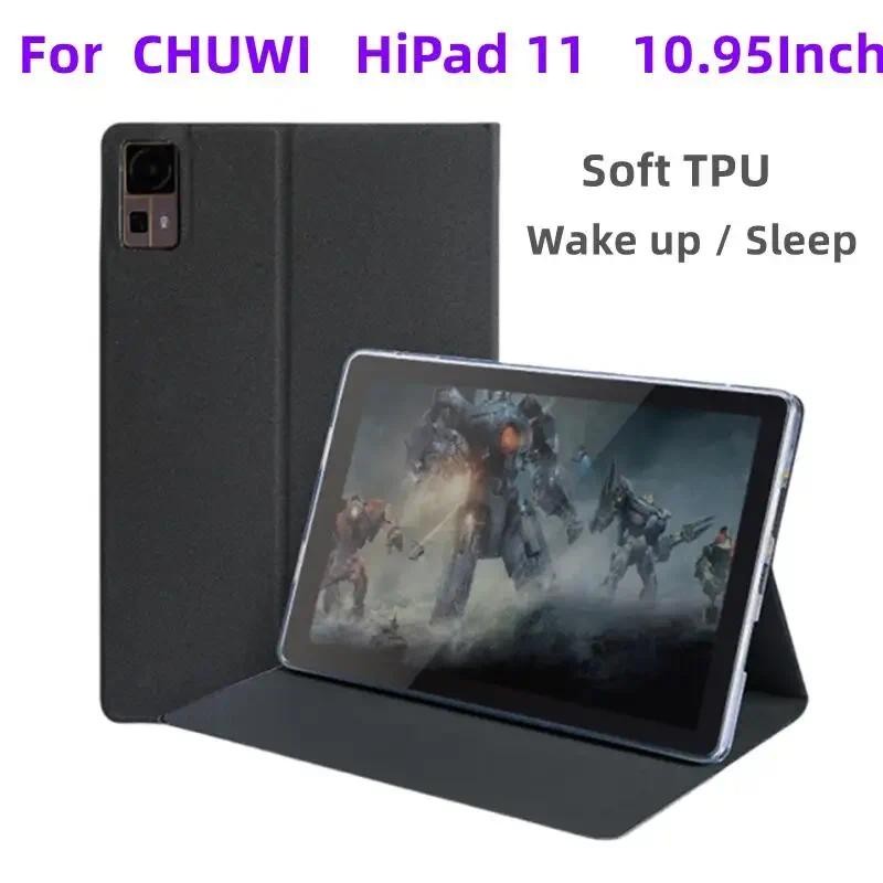 Folio Stand Case สําหรับ CHUWI Hipad 11 /AUPad แท็บเล็ต 10.95", หนัง PU Slim Multi-Viewing Angles Co
