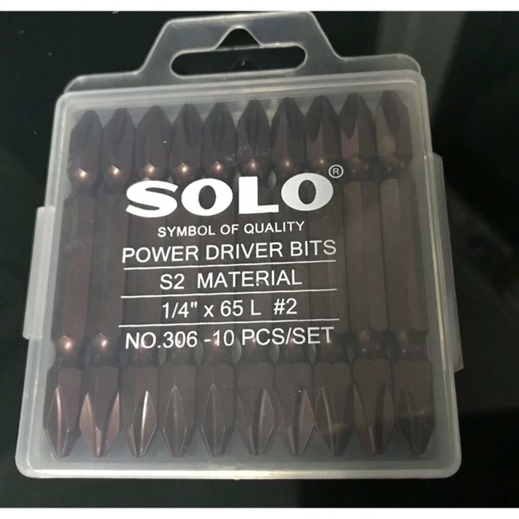 SOLO 306 ดอกไขควงลม 2 หัว เบอร์ 2 10 ดอก/แพ็ค โซโล