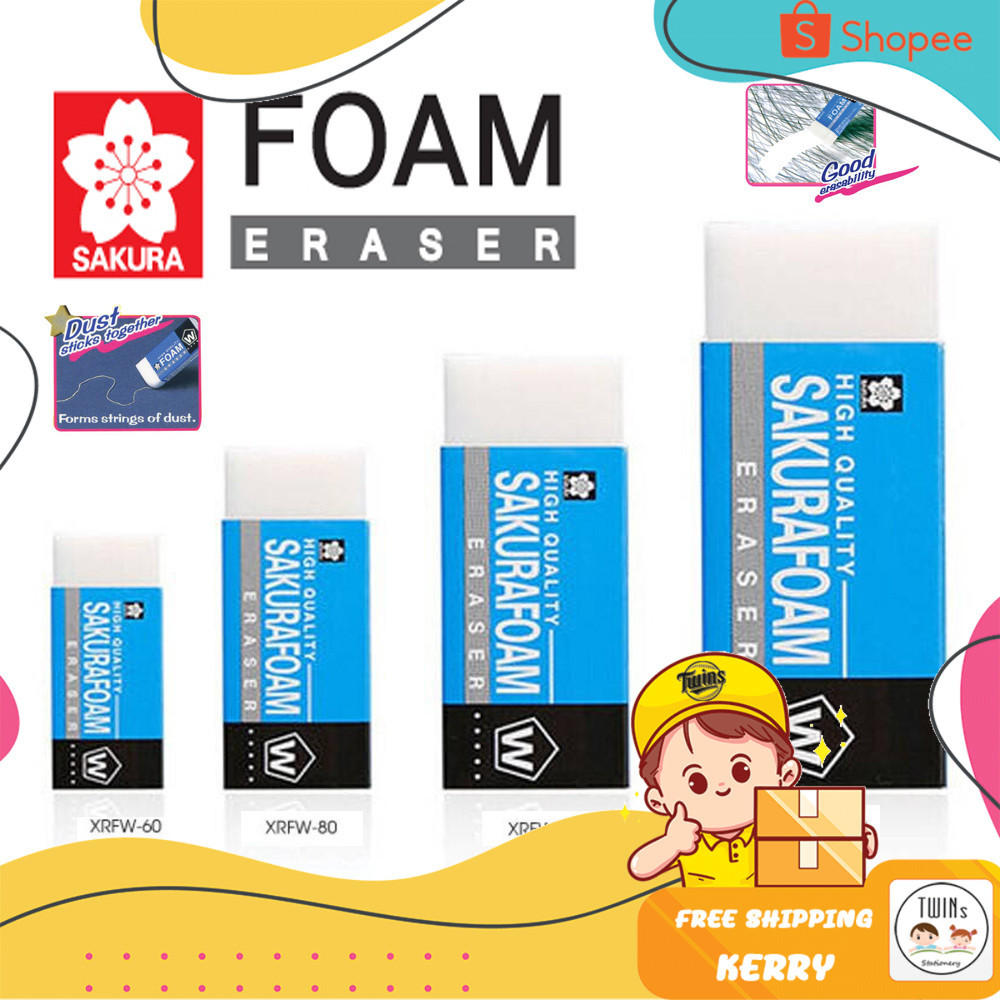 ยางลบโฟม SAKURA Foam Eraser