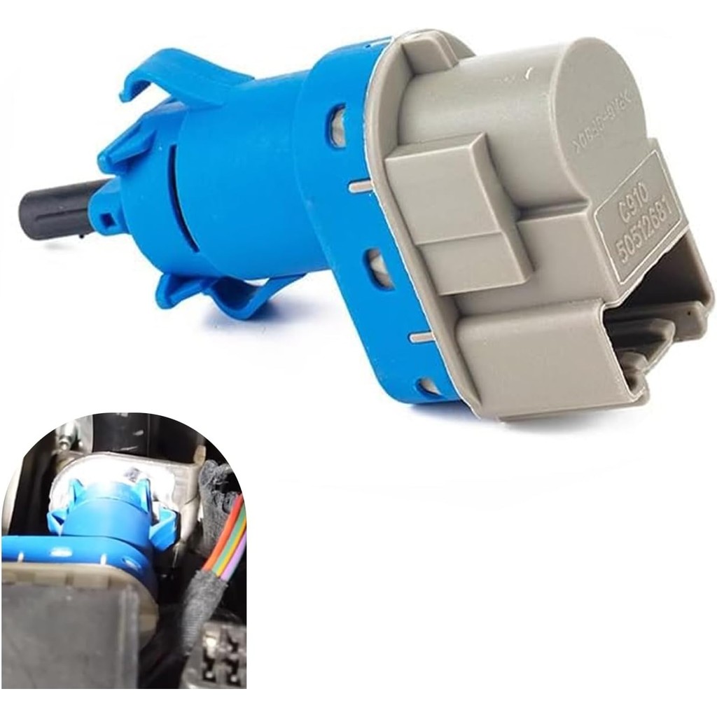 สวิตช์ไฟเบรครถยนต์ 1 ชิ้น, 4.33 "x 1.57" x 1.57" 4 พิน ABS มาตรฐานสวิตช์เซ็นเซอร์เหยียบเบรกส่วนทดแทน