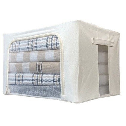 โครงเหล็ก pp Board Washable Transparent Baina Box Pure Cotton Beige หน้าต่างขนาดใหญ่ Baina Box Bold 