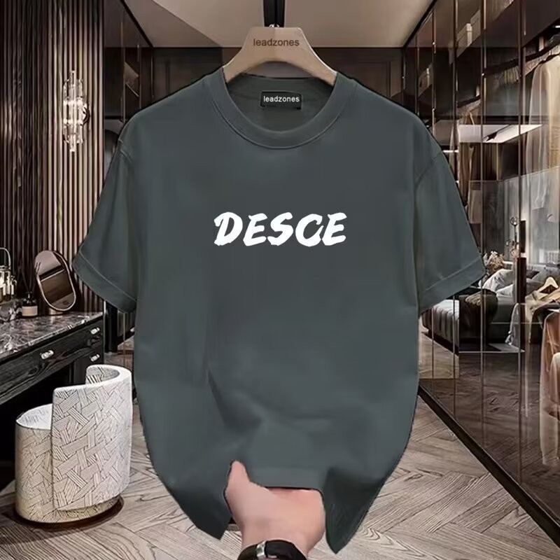 2025 NEW 2025ins Youth Summer New Printed Short Sleeve T-Shirt Men's Simple American Style Trendy Lo