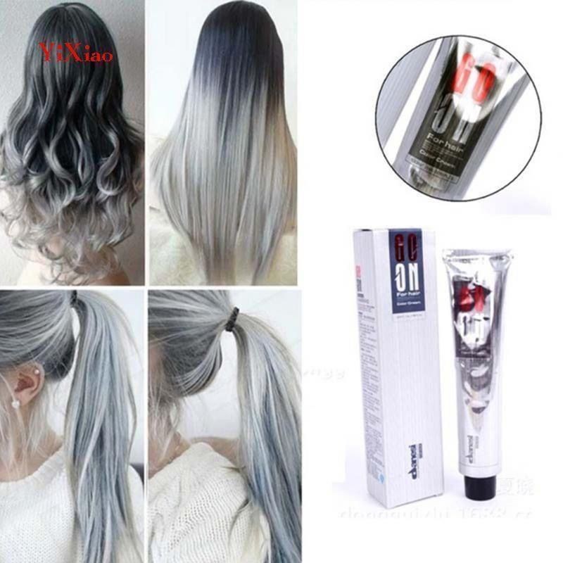 Daily Premium#[Late Qing Dynasty Style]Hair Dye Grey Color Internet Celebrity Granny Gray Home Hair 