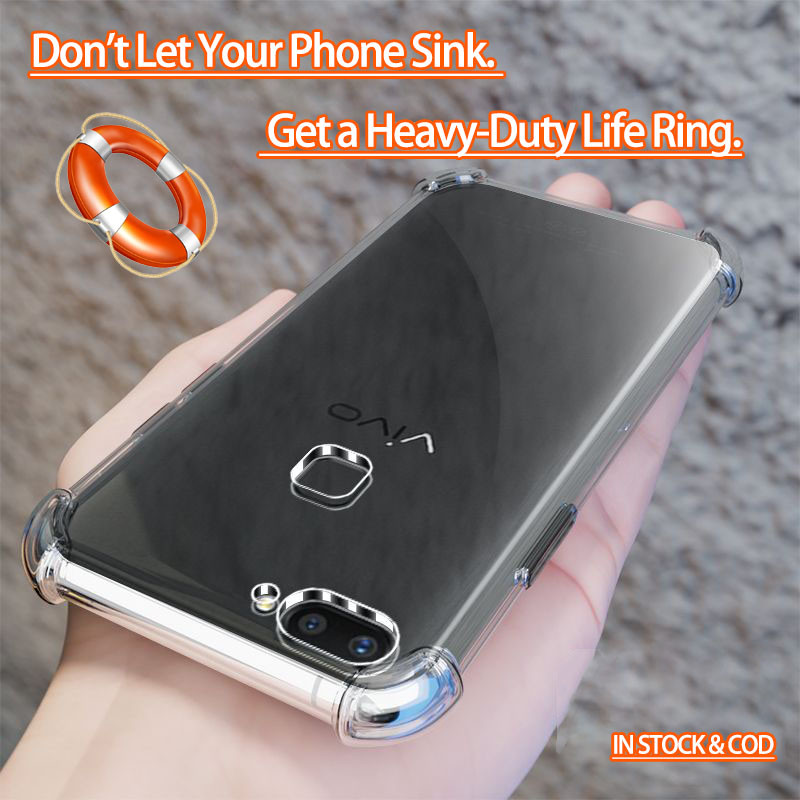 Vivo X20 Plus X20A 17211720 คริสตัลใส 4 มุมกันกระแทกเยลลี่นุ่มเคสโทรศัพท์ฝาหลังกันชนโปร่งใส