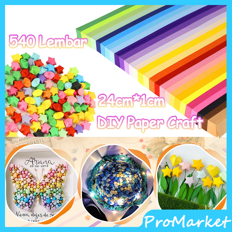 กระดาษ Origami ขนาด 540 แผ่น/แพ็ค Star Origami Paper Star Origami Paper Star Paper