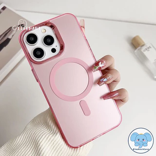 เคสโทรศัพท์รุ่น11 15 สำหรับIPhone 13 14 12 16 15 11 Pro Max 14 16 15 Plus เคสชาร์จแม่เหล็กไฟฟ้าที่มีสีสันสดใส