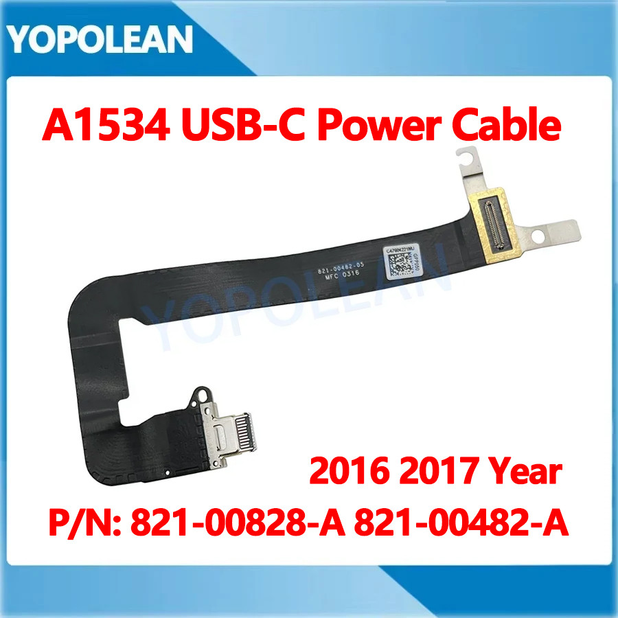 Original A1534 USB-C ชาร์จพอร์ต Flex สําหรับ Macbook 12 "Retina A1534 DC Power Jack 2016 2017 ปี