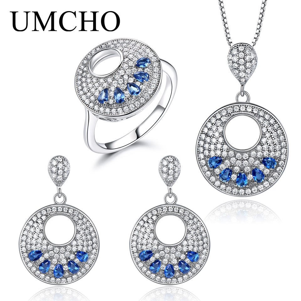 สร้อยคอเงิน 925 ออกแบบนกยูง พร้อมแหวนและชุดเครื่องประดับ 3 ชิ้น เพชรสังเคราะห์ BGC สไตล์หรูหรา